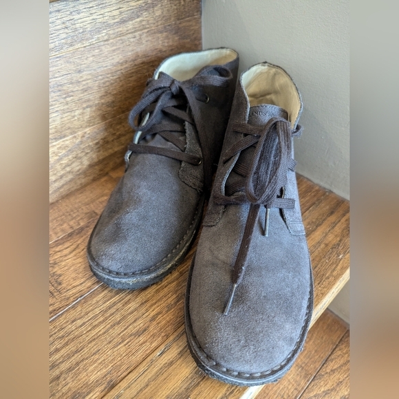 Vintage Lands End desert boot brown suede, gum sole Woman's 7.5/8 Mens 6 - Picture 12 of 12